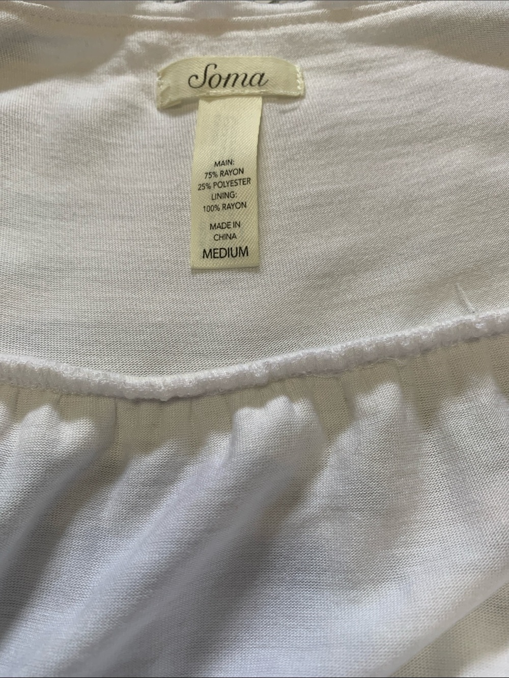 Soma White Sheer Striped V-Neck Maxi Dress - Picture 4 of 4